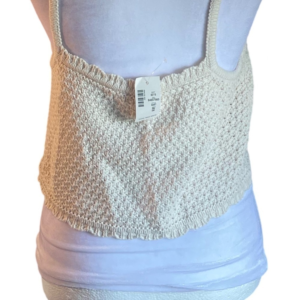 Aeropostale Y2K Textured Cotton Crop Top - Picture 2 of 4